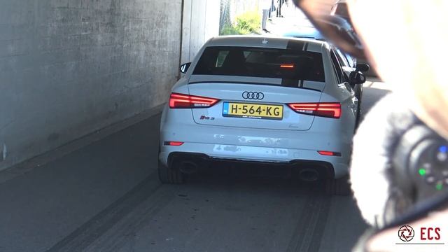 520HP Stage 2 Audi RS3 8V Sedan with DBM Downpipe - LOUD Accelerations, Revs & Pops and Bangs ! смотреть онлайн