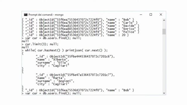Limit, Sort, Skip e Count - Corso base di MongoDB смотреть онлайн