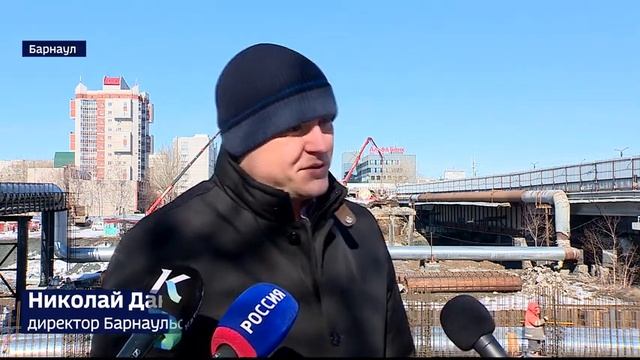 В конце марта начнут возводить железобетонные пролёты на мосту в районе Нового рынка смотреть онлайн
