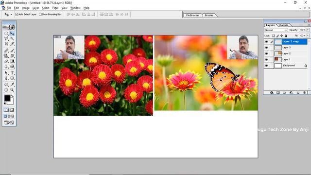 #8 || How to Use Free Transform in Photoshop In Telugu || Free Transform properties In Photoshop смотреть онлайн