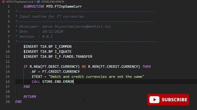 How to perform Cross Validation and Restriction in T24 - Input Version Routine | T24 Programming смотреть онлайн