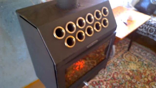 печь камин Термофор гармошка INOX беспроигрышный вариант для дачи смотреть онлайн