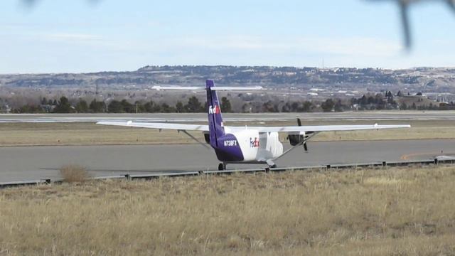3-day Old FedEx Cessna 408 Departing From Billings!