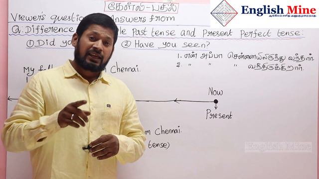 Simple Past Tense Vs Present Perfect Tense |Spoken English thru Tamil| English Mine | Sharfudeen M смотреть онлайн