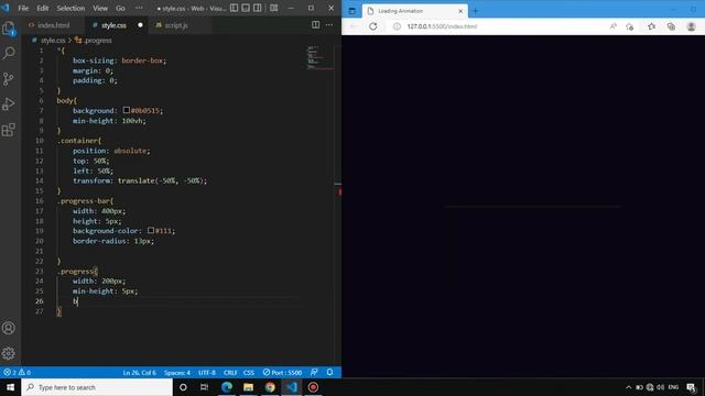 Loading Animation Effect using HTML CSS and Javascript | Progress bar | JH Official Tutorials смотреть онлайн