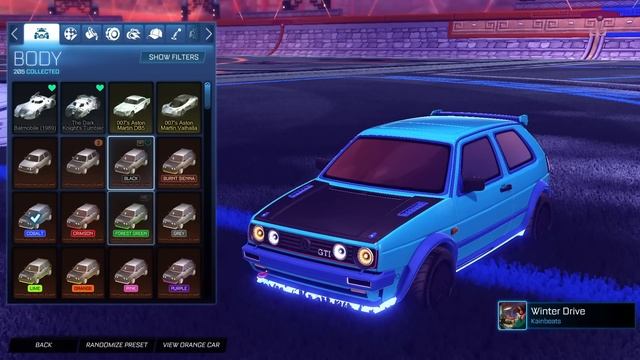 New Painted VOLKSWAGEN GOLF GTI On Rocket League! смотреть онлайн