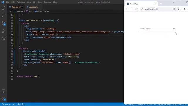 Customize the React Dropdown List Using Templates смотреть онлайн