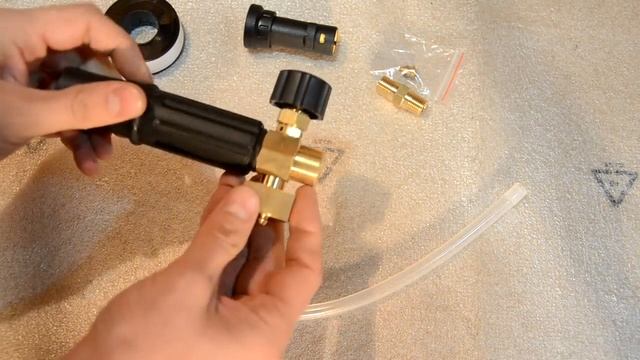 Пенокомплект пеногенератор для karcher с aliexpress обзор и первые впечатления смотреть онлайн