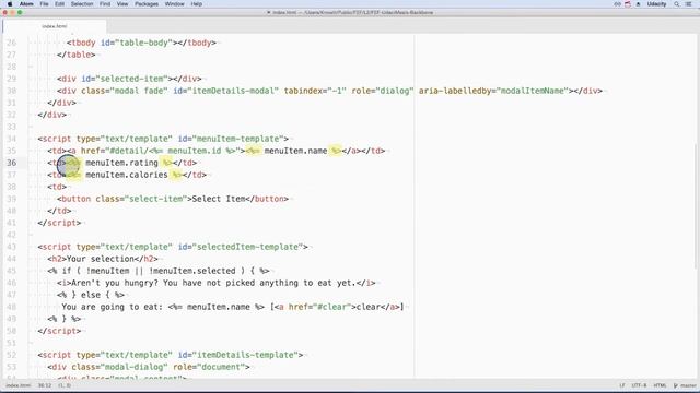 Underscore Templates смотреть онлайн