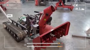 Робот снегоуборщик (испытания)