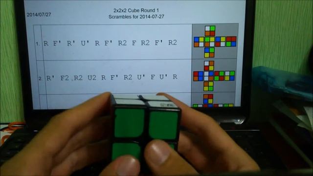 How to scramble 2х2 cube/Как скрамблить(перемешивать) 2x2 смотреть онлайн