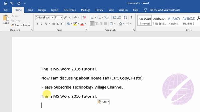 Cut Copy Paste in MS Word 2016 | Microsoft Word Tutorial Bangla смотреть онлайн