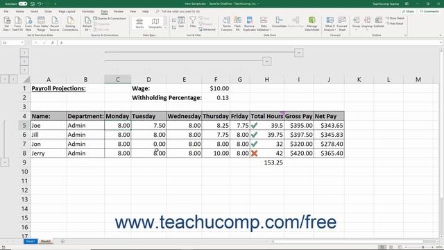Excel 2019 & 365 Tutorial Using Outlines Microsoft Training
