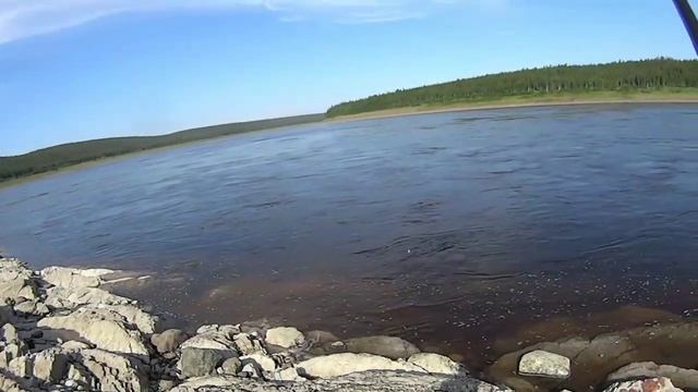 Рыбалка хариуса на удочку. Нижняя тунгуска.