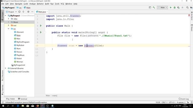 Java - урок 9.7 (Чтения файла через Scanner) смотреть онлайн