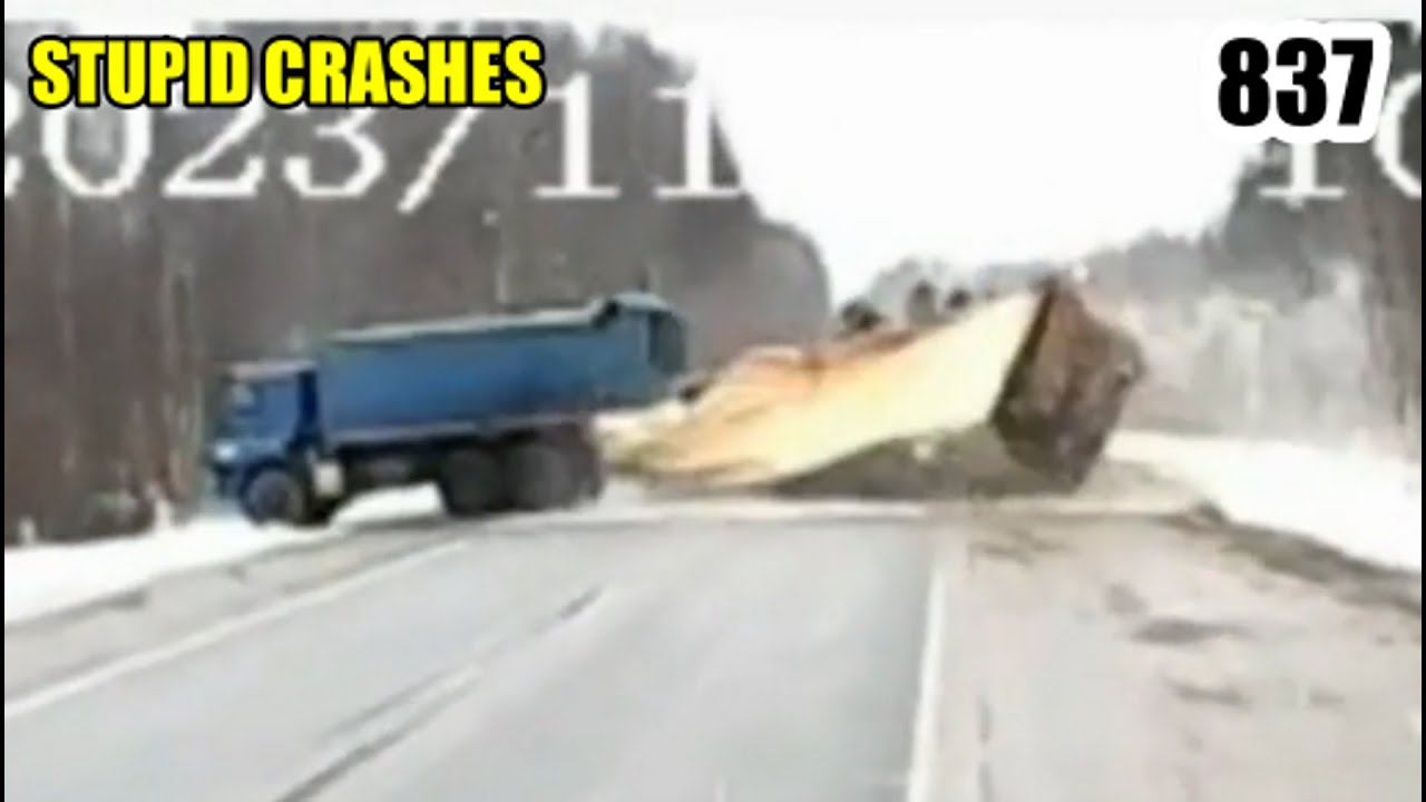 Stupid crashes 837 November 2023 car crash compilation смотреть онлайн