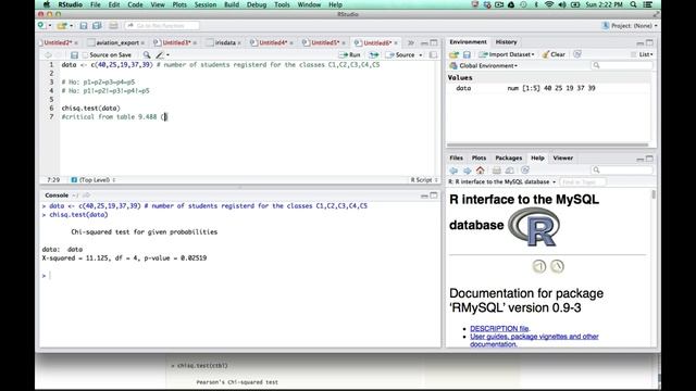 Chi-Squared Test Example in R смотреть онлайн