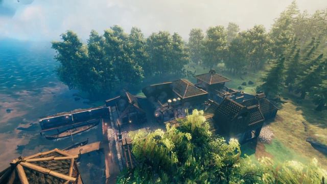 Valheim: Hearth & Home Town project Build Part 3 (Houses And Blacksmiths Added) смотреть онлайн