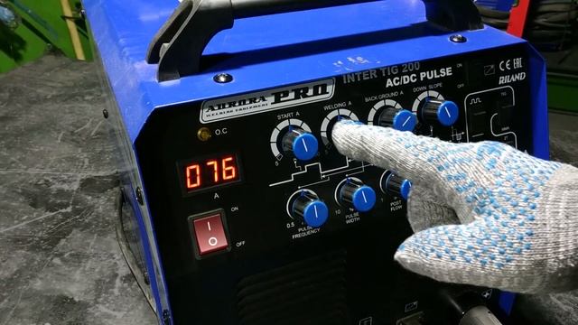 Aurora PRO INTER TIG 200 AC/DC PULSE. Как настроить аппарат?Обзор всех регулировок . смотреть онлайн