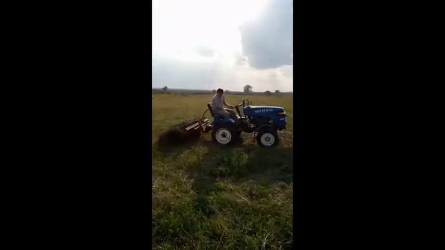 Скаут Т-15 с самодельными граблями! смотреть онлайн