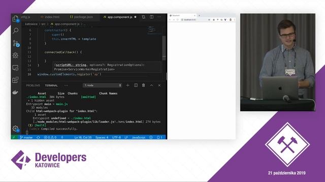 4Developers Katowice 2019: No framework frontends in practice - use the platform!, Karol Horosin смотреть онлайн