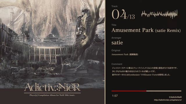 [Adictiv.:NieR] satie - Amusement Park (satie Remix) смотреть онлайн