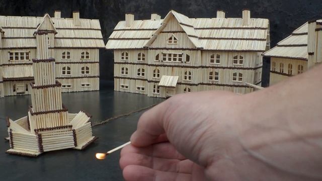 Match House Fire Diy! Домик из спичек! смотреть онлайн