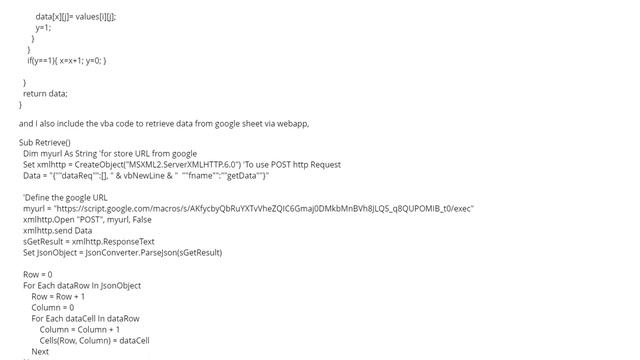How to directly set a JSON array in VBA(without iterating), that is retrieved from we... (1 answer) смотреть онлайн