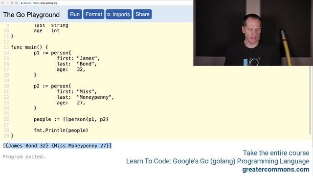 Golang JSON Marshal смотреть онлайн