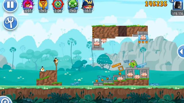 Angry Birds Friends-Weekly Tournament Dec-12 All Levels {1 To 6} High Score Strategy смотреть онлайн
