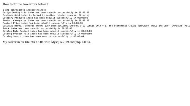 Magento: Magento 2.2 : MySQL General error 1787 when reindexing (2 Solutions!!) смотреть онлайн