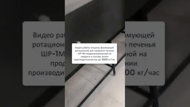 Видео работы машины формующей ротационной для сахарного печенья ШР-1М модернизированной на продукте смотреть онлайн