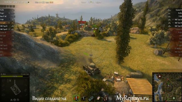 WOT: Рудники - T2 Light Tank - 10 фрагов - смотреть онлайн