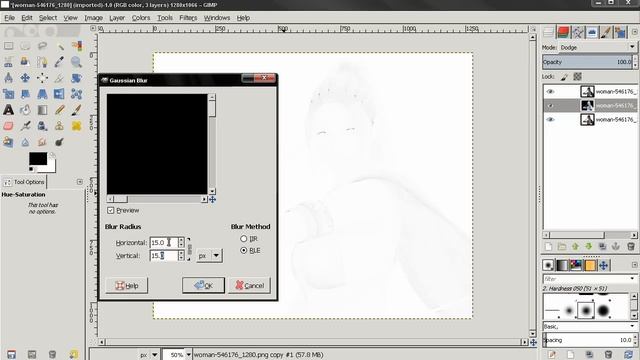Turn Image into a Pencil Drawing - GIMP Tutorial смотреть онлайн