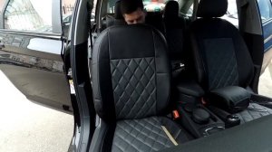 Чехлы на Фольксваген Джетта 7 Динас ромб. VW JETTA 2020. Установка и Обзор!