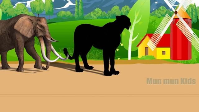 Nama dan Suara Hewan di Kebun Binatang | Hewan Pencocokan Bayangan Salah Permainan Untuk Balita смотреть онлайн