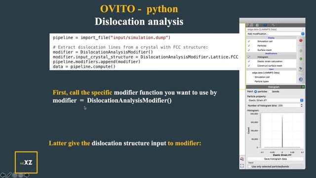 Ovito analysis using Python script || Example illustrated - Dislocation analysis смотреть онлайн
