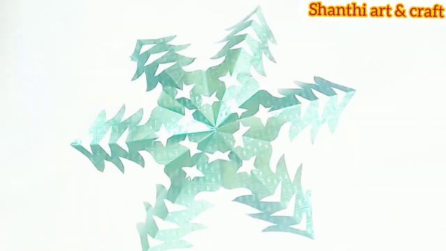 How To Make Paper Snowflakes | Cut Out Snowflake Patterns | Paper Snowflakes | Christmas Craft Idea