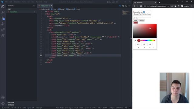 #4 Формы и пользовательский ввод - Полный курс HTML5 для начинающих смотреть онлайн