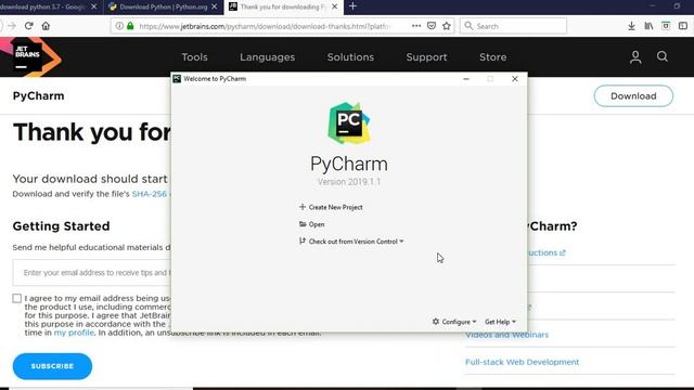 How to Install Python 3.7.X and Pycharm version in Windows 10 | Step by Step guide смотреть онлайн