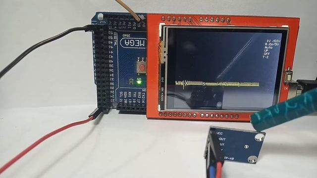 ADXL335 showing acceleration in x-direction on Arduino-Oscilloscope смотреть онлайн