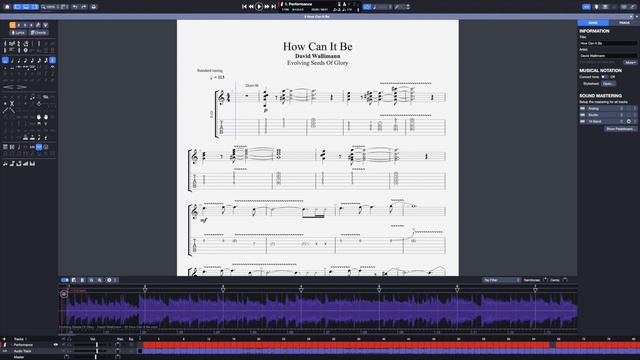 [Guitar Pro 8 tutorial] How to use the audio track смотреть онлайн