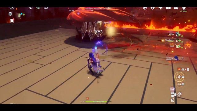 4 Archons vs Signora Co op (Genshin Impact PS5 Signora Boss Fight Co-op) смотреть онлайн