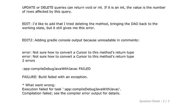 Android : Room "Not sure how to convert a Cursor to this method's return type": which method? смотреть онлайн