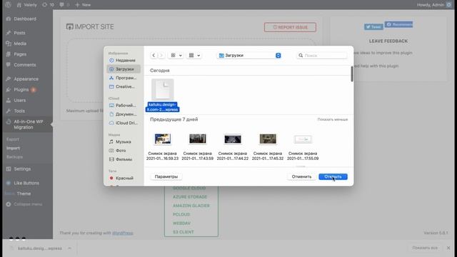 Экспорт & Импорт сайта в 2 клика на Wordpress смотреть онлайн