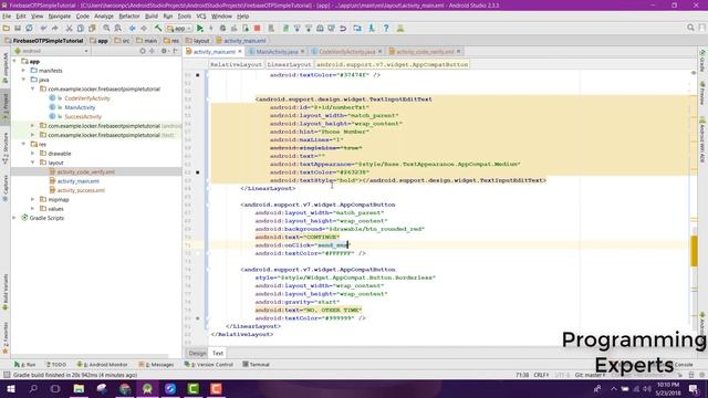 OTP Sms Authentication using Firebase Android Studio смотреть онлайн