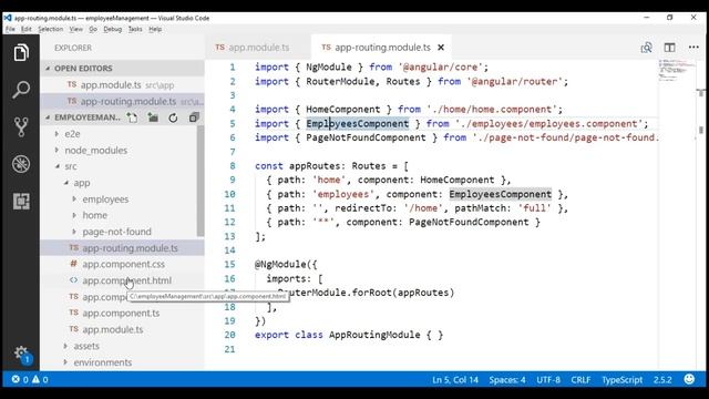 Implementing routing in separate module in angular смотреть онлайн