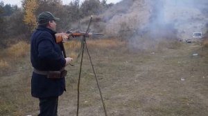 Охотим кабана. МЦ 20-01 и пуля "Лиман" + самодельный бипод