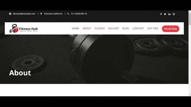 Fitness Hub WordPress theme for Fitness and Gym - Demo смотреть онлайн