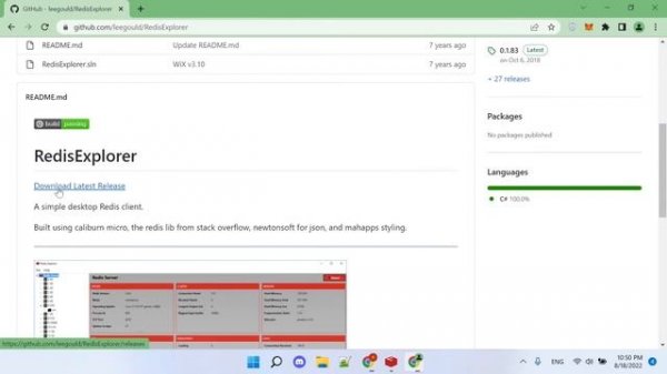 Install Redis Explorer Interface on Windows - Redis Beginner Tutorial 02